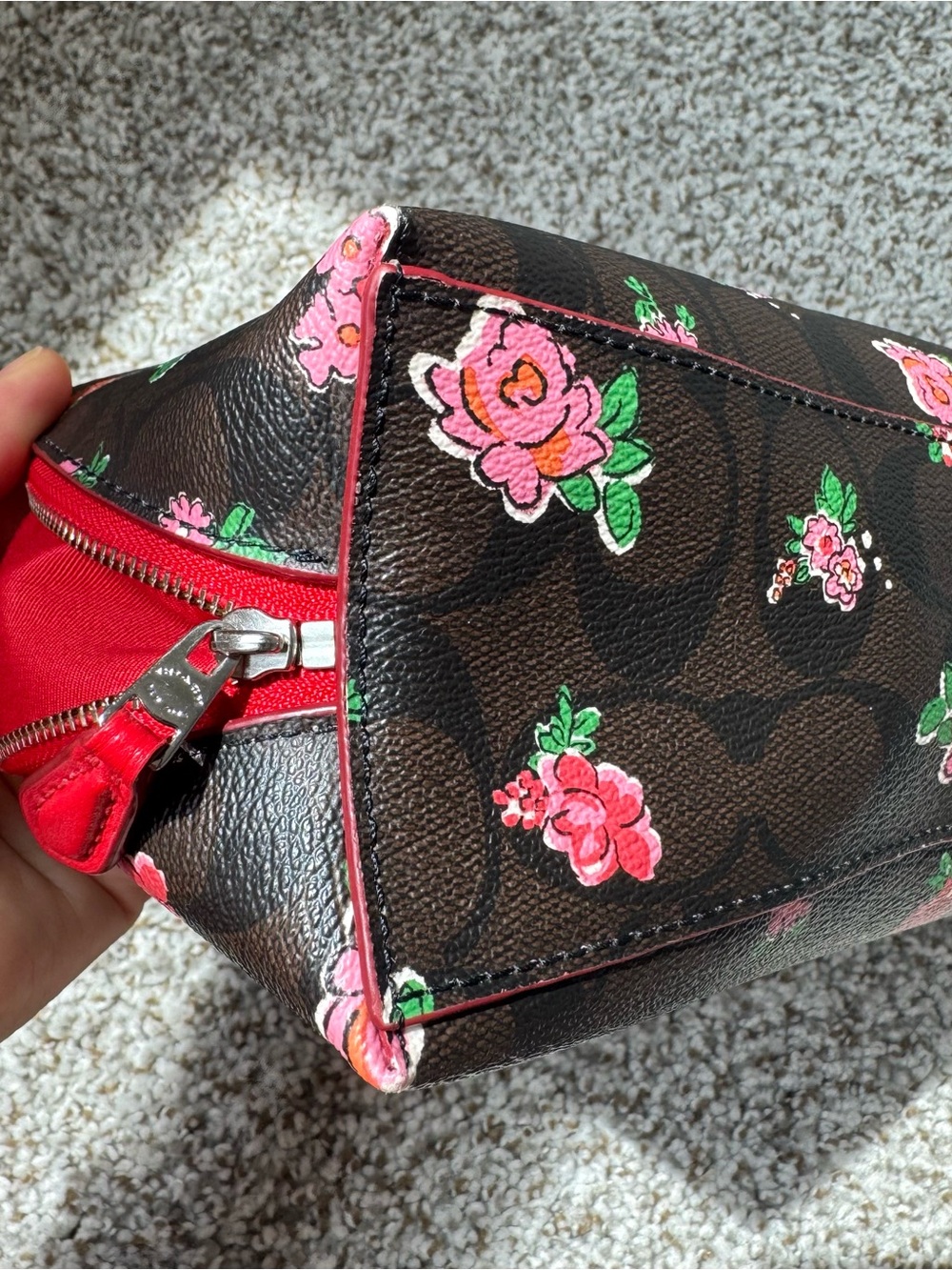 Coach Cosmetic Case 22 In Signature Canvas Floral Print F57980 - Picture 7 of 7